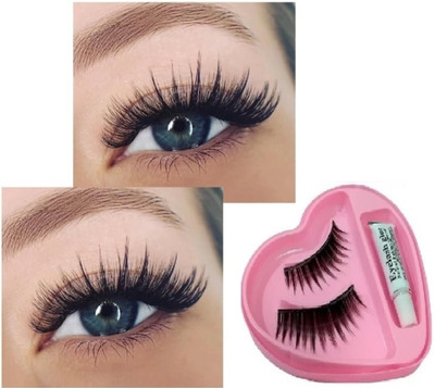 AFARAXIA Thick Natural Long Fluffy False Eyelashes, Comfortable Waterproof Light Weight(Pack of 1)