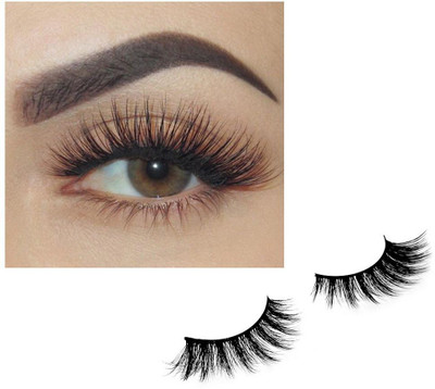 SEUNG False Eyelashes for Pretty Eye Makeup with Glue(Pack of 1)