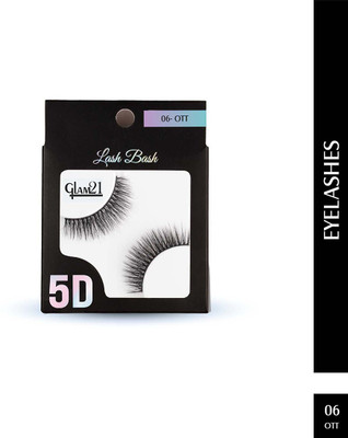 Glam21 False Eyelashes 5D Natural Long Thick(Pack of 1)