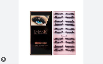 glam more IMagic professional hand made 3D eyelashes(Pack of 10)