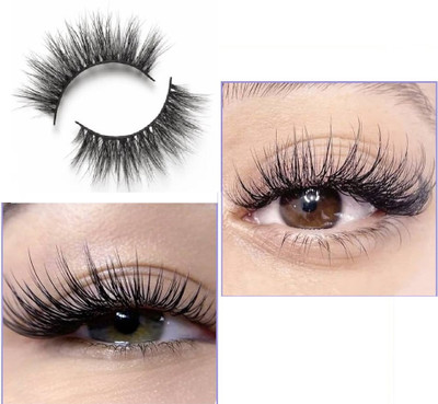USBK BEST QUALITY 3D NATURAL FALSE LASHES FOR WOMEN(Pack of 1)