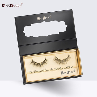 Max Touch 3D Mink Hair Eyelashes False Eyelash Ultra Long Natural Eyelashes 2484 - 01(Pack of 1)