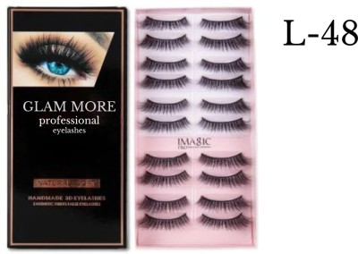 glam more false eyelashes L-48(Pack of 20)