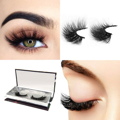 Aylily False Eyelashes 3D Natural Long Thick(Pack of 1)