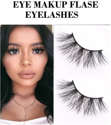 Aylily Natural3D Handmade Dramatic Natural Round Look Fake Eyelashes with EyeGlue(Pack of 1)