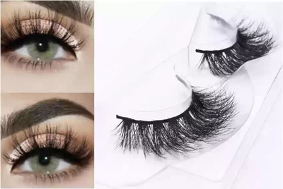 Latixmat Soft Natural Lashes Winged Lashes Thick False Eyelashes(Pack of 1)
