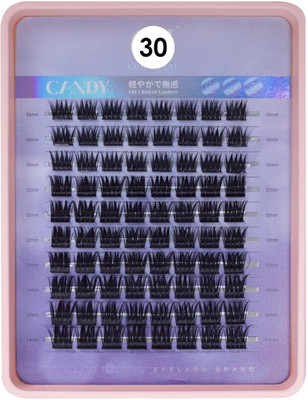 COSLUXE PROFESSIONAL Eyelash Extension, False Eyelash 200 PCS C Eyelashes Clusters- No-30- 10-12-14mm(Pack of 1)