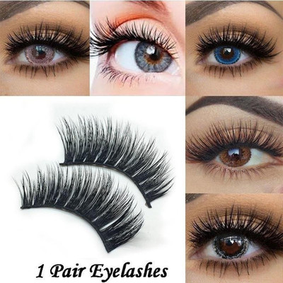 Amaryllis Natural Black Thick Long False Eyelashes(Pack of 1)