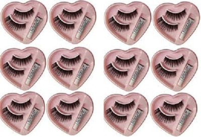 Zailie Heart Eyelashes Pack of 12(Pack of 12)