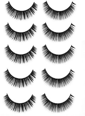 Latixmat False Eyelashes 3D Eye Lashes Soft Thick Long Lashes(Pack of 5)