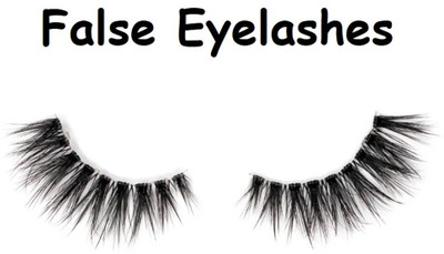 OLETSUN False Eyelashes Hand-made Natural Long Cross False Lashes(Pack of 1)
