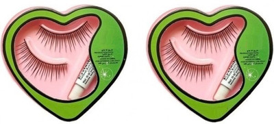 GFSU - GO FOR SOMETHING UNIQUE NATURAL FALSE EYELASHES FOR EYE MAKEUP LOOK SET OF 2(Pack of 2)