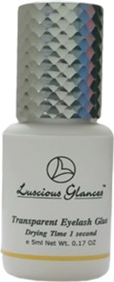 luscious glances 1 second low humidity transparent lash glue dry time 1 second(Pack of 1)