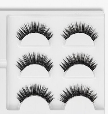 Amaryllis Natural 3D Thick Long False Eyelashes Pack Of 3(Pack of 3)