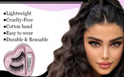 GFSU - GO FOR SOMETHING UNIQUE Reusable Eyelashes, Waterproof Eyelashes Natural Look(Pack of 1)