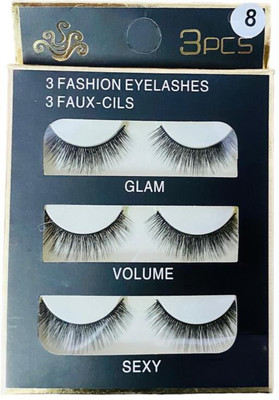 glam more 3 pair eyelashes a0021(Pack of 1)
