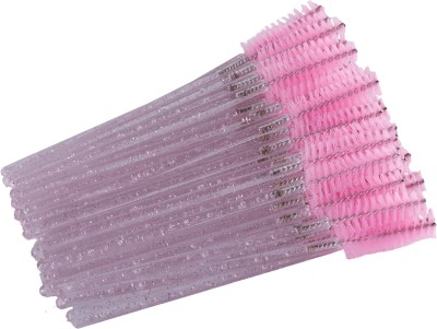 elleza Disposable Eyelash Brushes, Mascara Wands, Spoolies for Eyelash Extensions(Pack of 50)