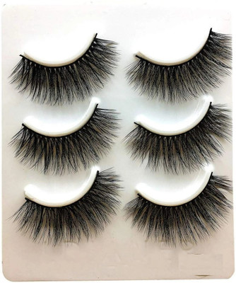 SKINPLUS STAR N STYLE False Eyelashes 5D Natural Long Thick PACK OF 3(Pack of 3)