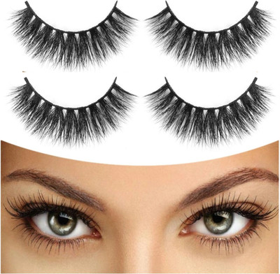 Latixmat 3D EYELASHES - False Eyelashes for Women(Pack of 2)
