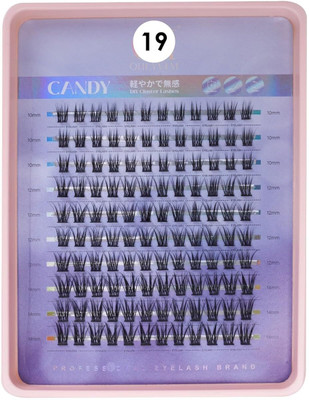 COSLUXE PROFESSIONAL Lash Clusters Eyelash Extensions 200 PCS C Eyelashes Clusters- No-19- 10-12-14mm(Pack of 1)