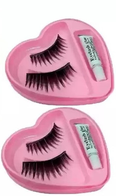 GFSU - GO FOR SOMETHING UNIQUE Crown Eyelashes With Glue(Pack of 2)