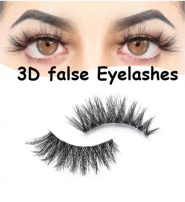 OLETSUN False Eyelashes With Glue Adhesive Fake Eyelashes Glue Kit(Pack of 1)