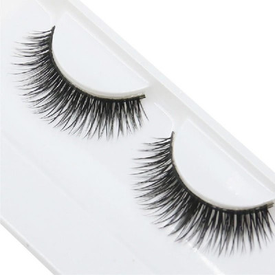 JANOST Eyelashes Wispy Cross Long Thick Soft Fake Eye Lashes Natural(Pack of 1)