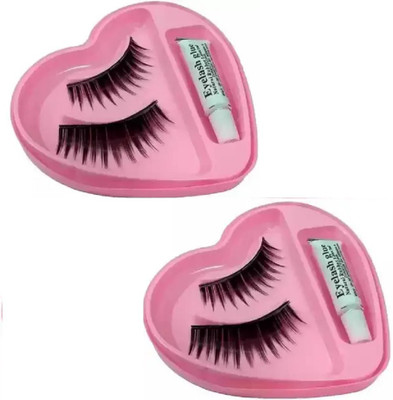 GULGLOW99 Thick Long Polyester Fashion Eyelashes Thick Eye Lashes(Pack of 2)