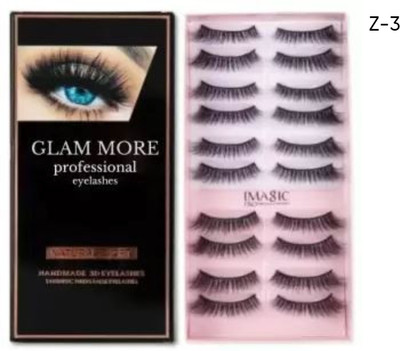glam more false eyelashes Z-3(Pack of 20)