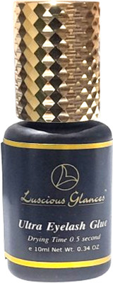 luscious glances Ultra Eyelash Glue , Dry Time 0.5S , Latex & Formaldehyde Free 10 ML(Pack of 1)