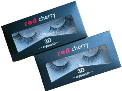 Taido 3D Red Cherry Trending Professional False Eyelashes(Pack of 2)