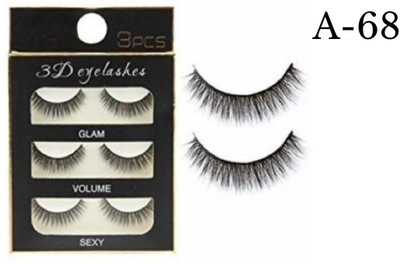 glam more false eyelashes A-68(Pack of 20)