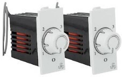 Aryan electric 4step silver line pack of 2 pcs fan regulator Step-Type Button Regulator