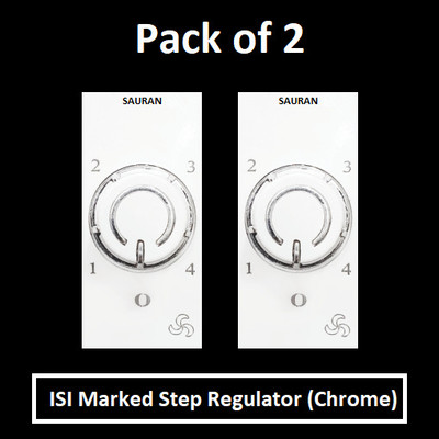 Sauran Pack of 2 4 Step Regulator Modular (Chrome) EAP48.1 Step-Type Button Regulator