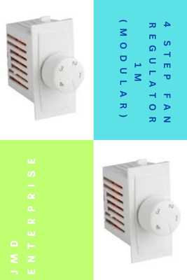 b'five 4 Step Fan Regulator 1 M (Pack of 2) Step-Type Button Regulator