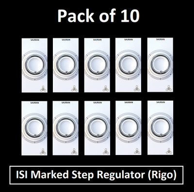 Sauran Pack of 10 4 Step Regulator Modular (Rigo) EAP50.3 Step-Type Button Regulator