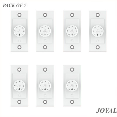 joyal Switch 7 Step Fan Regulator Pack of 7 Step-Type Button Regulator