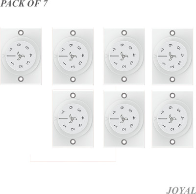 joyal Socket 7 Step Fan Regulator Pack of 7 Step-Type Button Regulator