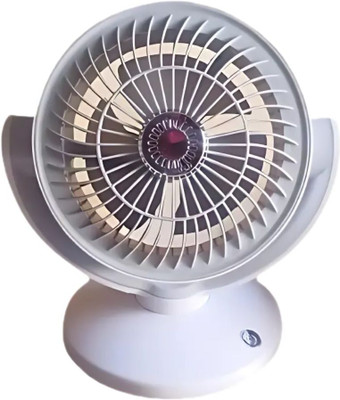 Raptas Rechargeable Table Fan 180° Rotation & Micro USB Charging for Versatile Cooling 2 mm 3 Blade Table Fan(pink | Pack of 1)
