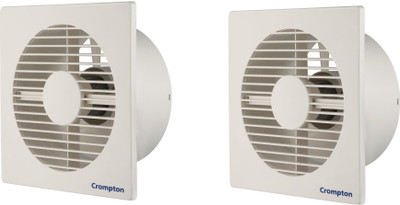 Crompton AXIALAIR6WHTNP2 with 1 Year Warranty 150 mm Exhaust Fan(White | Pack of 2)