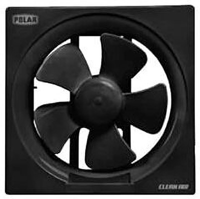 Polar Clean Air Passion 150 MM Black|Electric Water Resistant Window Mount with 1 Year Warranty 150 mm Wall Fan(5 Star | BLACK | Pack of 1)
