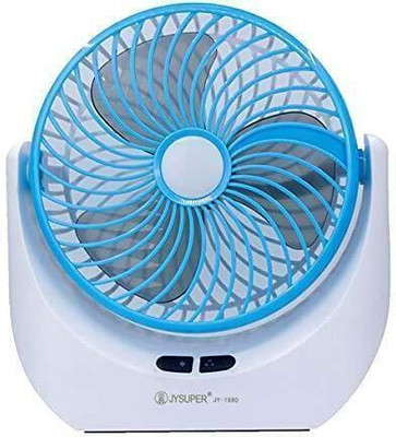 Lalson's High Speed Rechargeable Table Fan with LED Light, For Home, Office, Kitchen with 1 Year Warranty Ultra High Speed 1400 mm Table Fan(5 Star | Blue | Pack of 1)