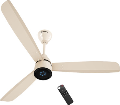 Atomberg Renesa Prime Remote|High Air Delivery|LED Speed Indicator|Low Noise|Sleek Design with 3 Year Warranty BLDC Motor with Remote 1200 mm Ceiling Fan(5 Star | Seasand Ivory | Pack of 1)