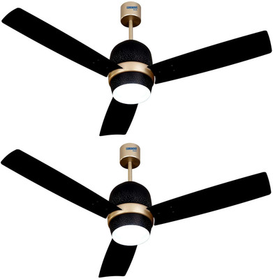 LUMINOUS New York Manhattan with 2 Year Warranty Silent Operation 1200 mm Ceiling Fan(Night Sky | Pack of 2)