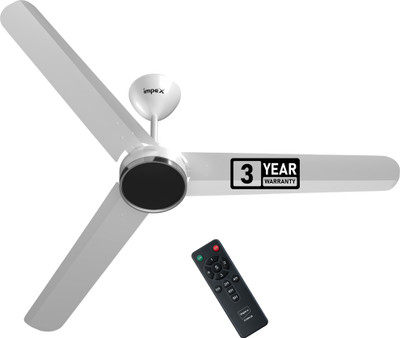 IMPEX BLDC ATOM 28 Dx R with 3 Year Warranty BLDC Motor with Remote 1200 mm Ceiling Fan(5 Star | MATTE WHITE | Pack of 1)