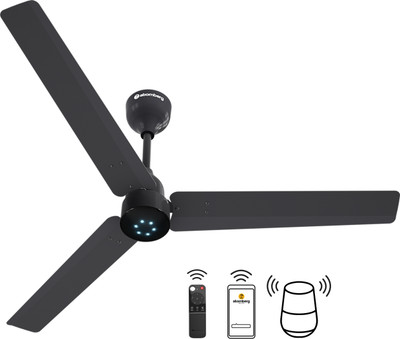 Atomberg Renesa Smart Pebble Grey 1200mm with 3 Year Warranty BLDC Motor with Remote 1200 mm Ceiling Fan(5 Star | Pebble, Grey | Pack of 1)