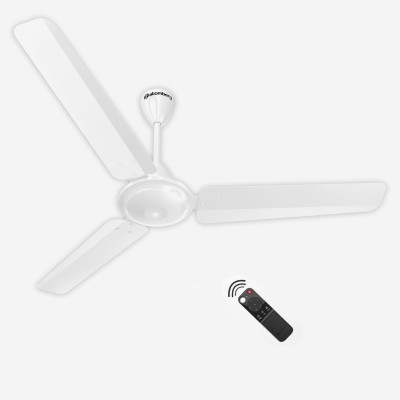 Atomberg Ameza 1200 mm BLDC Motor with Remote 3 Blade Ceiling Fan  (Gloss White, Pack of 1)