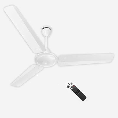 Atomberg Ameza 1200 mm BLDC Motor with Remote 3 Blade Ceiling Fan (Gloss White, Pack of 1)