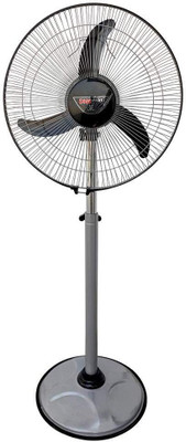 DIGISMART BULLET METALLIC GREY PEDESTAL Energy Saving 400 mm Pedestal Fan(White | Pack of 1)