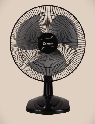 OMEGA'S RAFTAAR 16 inch | High Speed | Aerodynamic Blades | 400 mm 3 Blade Table Fan(Ultra High Speed | Grey, Black | Pack of 1)